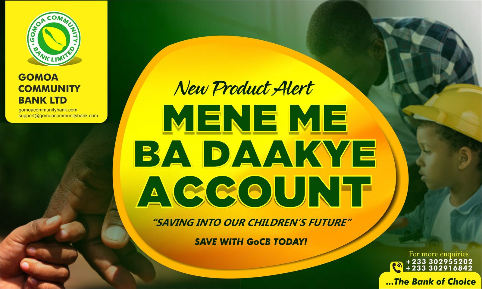 You are currently viewing GoCB Launches New Product – Mene Me Ba Daakye Account