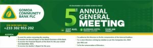 Read more about the article Gomoa Community Bank PLC Annual General Meeting Announcement